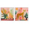 Stupell Industries Jaguar Leopard Potted Palms 2 pc Framed Giclee Wall Art Set Design by Walker Noble